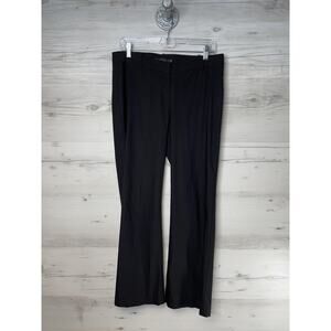 Guess Collection Pants Womens 12 Black Flare Stretch Dress Career Work USA Nylon